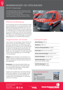 Infoflyer Warmwasser-HD-Spülwagen